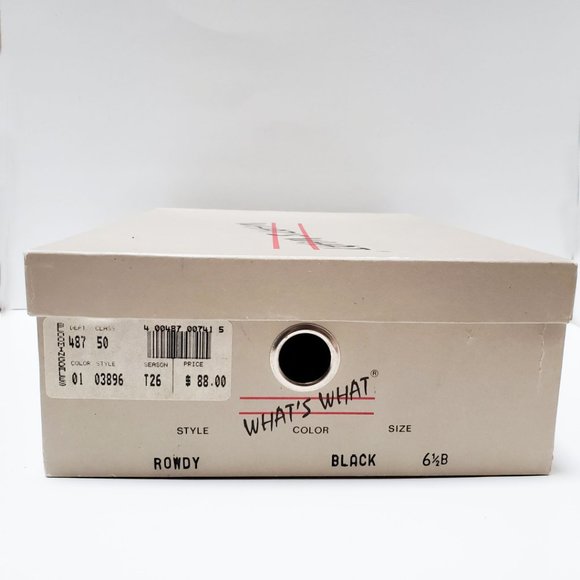 What's What Black Suede Mid Calf Boot Style Rowdy - Picture 15 of 15